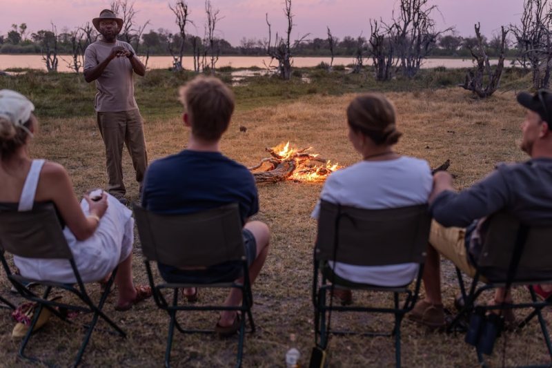 leopard safari people Botswana